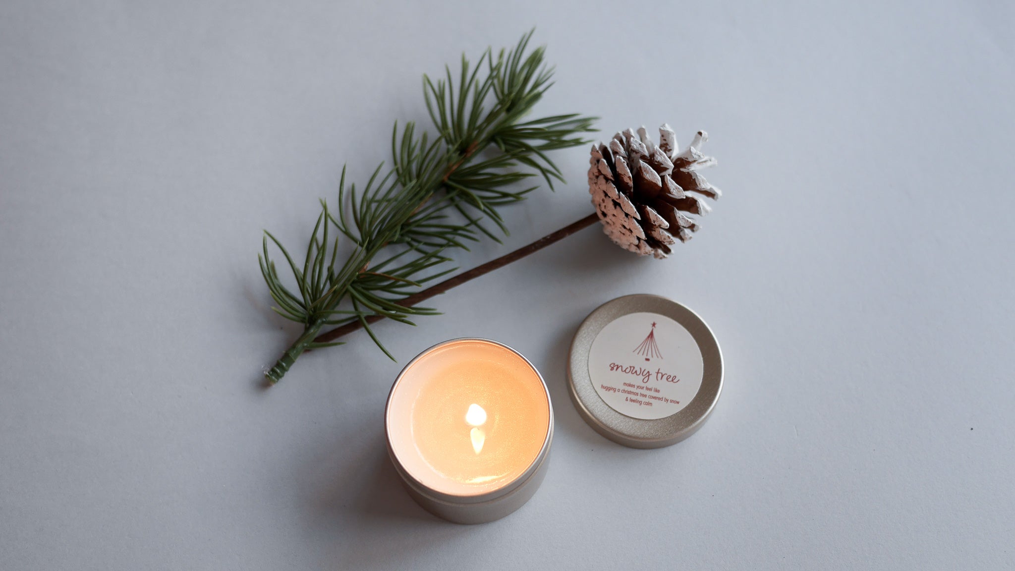 Christmas gift wrapping of scented candle 190g / this series //